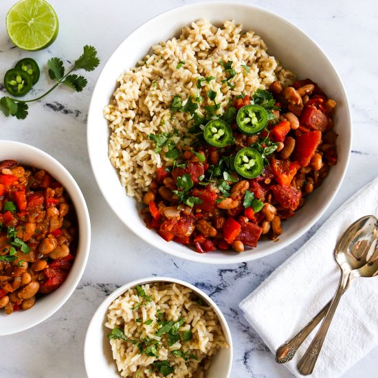 Mexican Pinto Beans and Rice