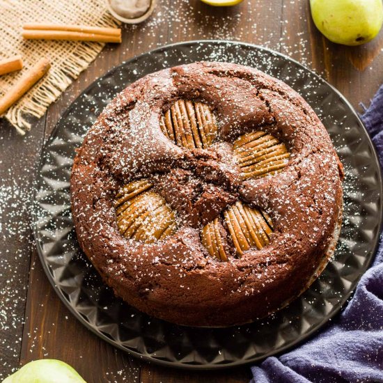 Pear and Chocolate Cake