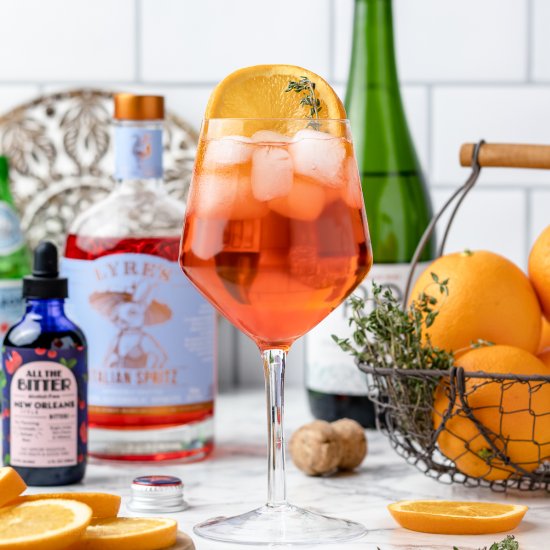 Aperol Spritz Mocktail