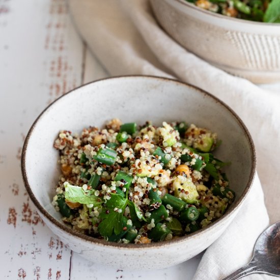 Crispy Chickpea and Quinoa Salad