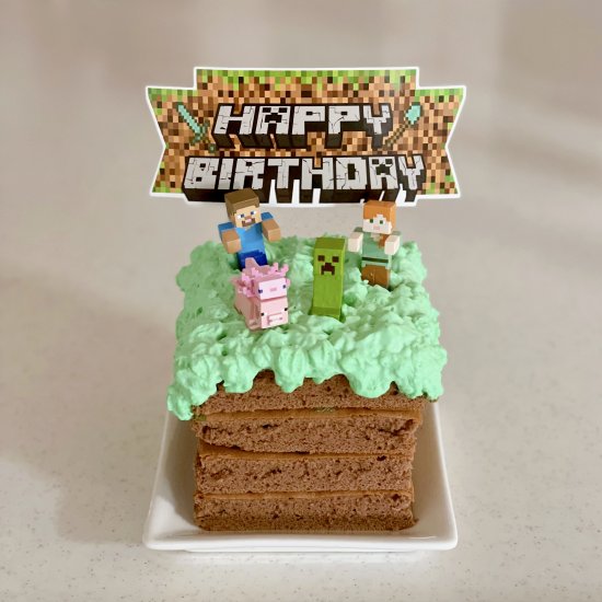 Minecraft Birthday Cake