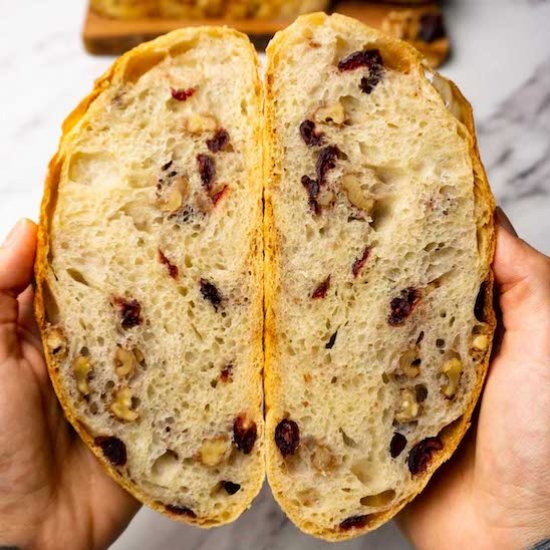 Cranerry walnut bread