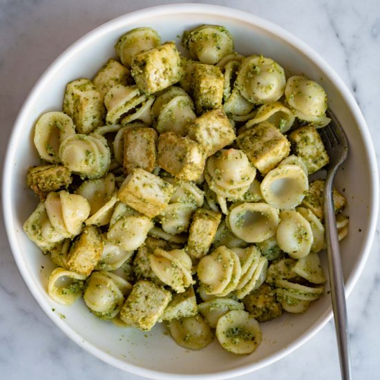 Pesto Pasta with Tofu