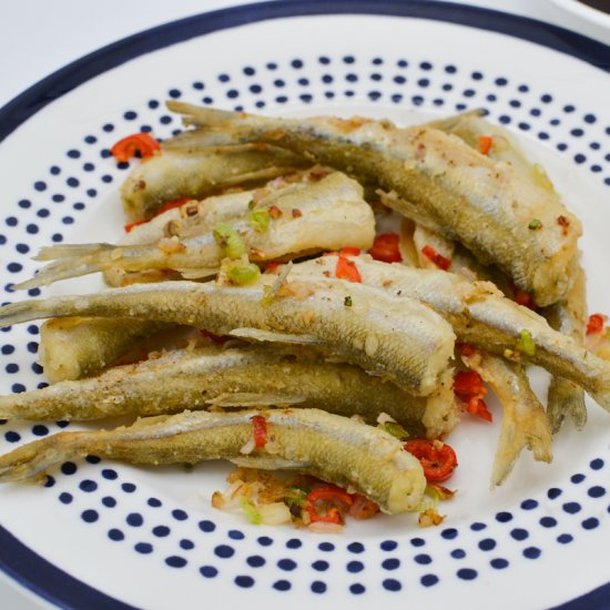 Chinese Salt and Pepper Fried Smelt