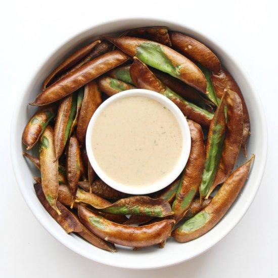 Crispy Air Fryer Snow Peas