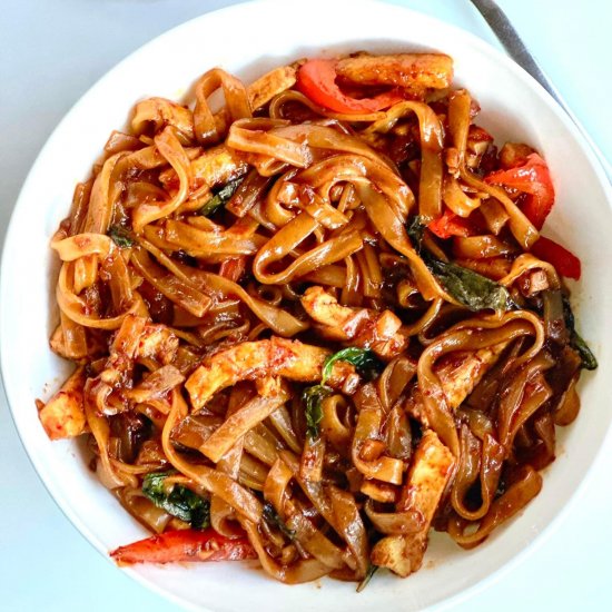 Vegan Thai Drunken Noodles