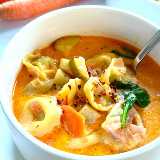 Vegetable Tortellini Soup