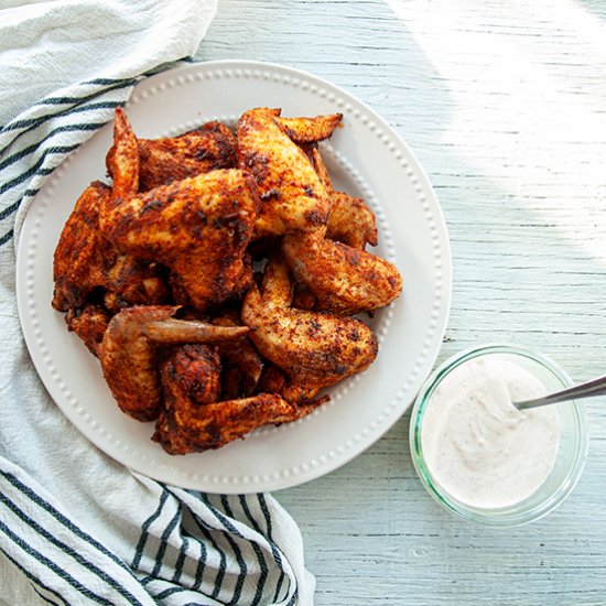 Sweet & Spicy Dry Rub Chicken Wings