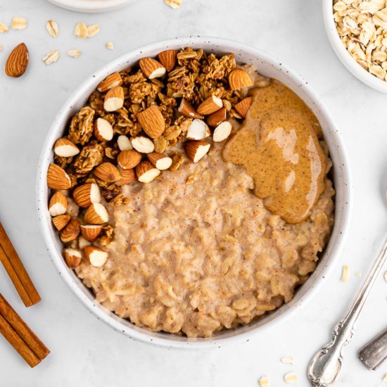 Almond Butter Oatmeal