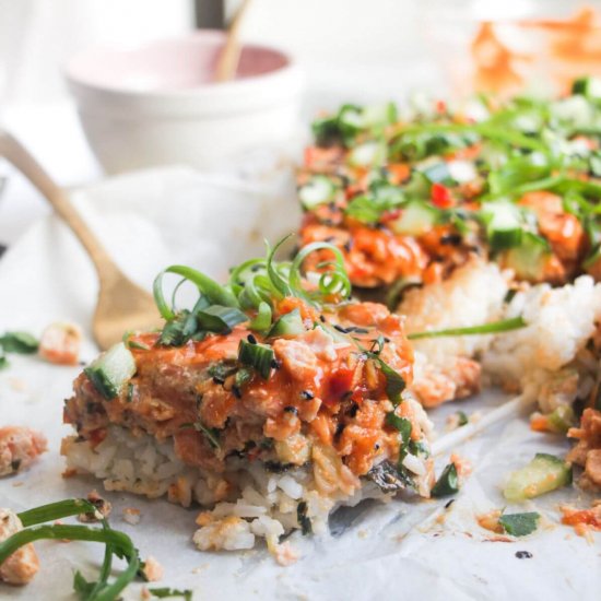 The Best, Easy Salmon Sushi Bake