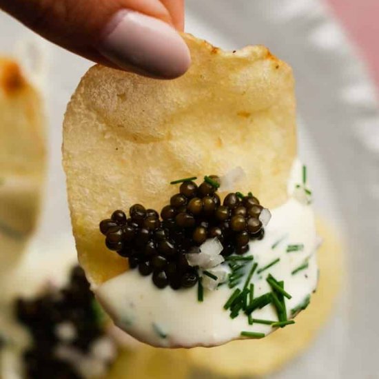 Caviar and Potato Chips