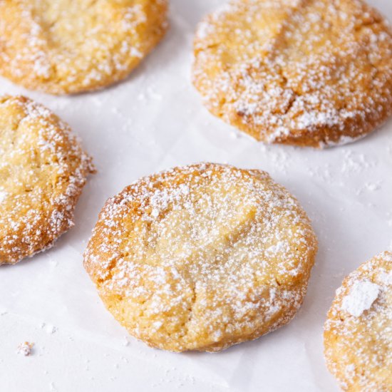 Chewy Almond Cloud Cookies