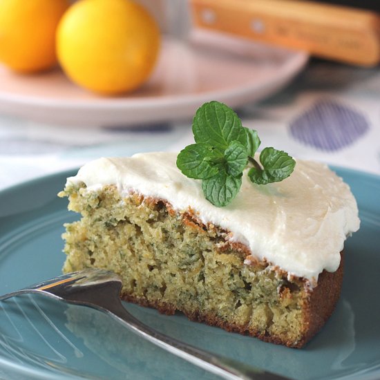 Lemon mint cake