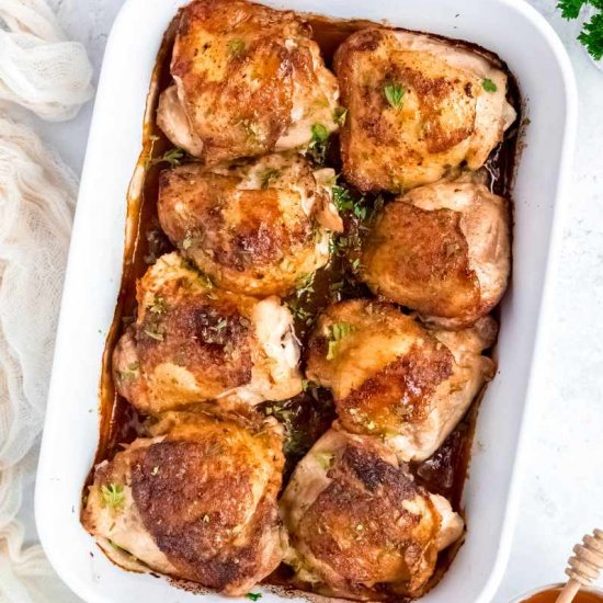 Honey Garlic Chicken Thighs