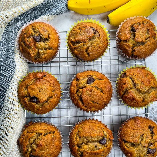 BEST Banana Bread Muffins (Easy!)