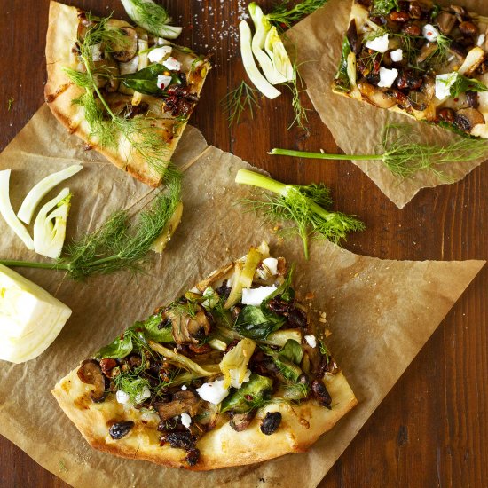 Roasted Mushroom & Fennel Pizza