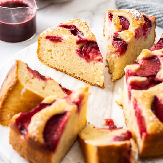 Yogurt Plum Cake