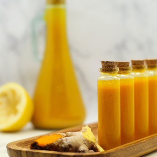 Lemon Ginger Turmeric Shots