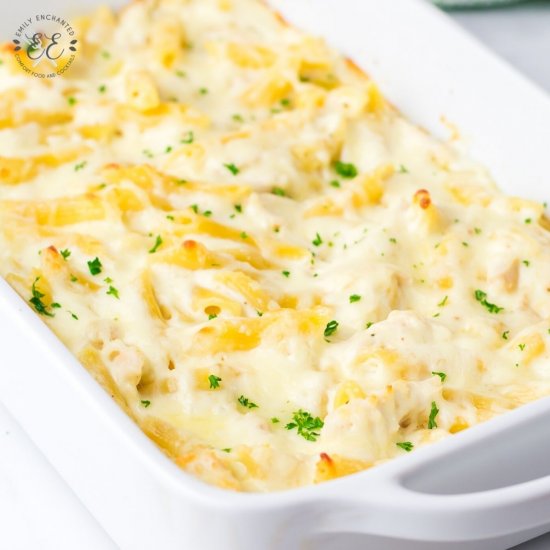 Chicken Alfredo Bake