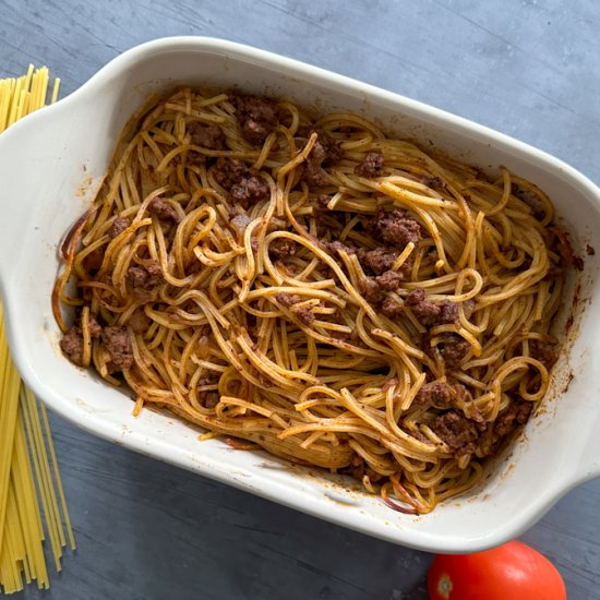 Lebanese Baked Spaghetti