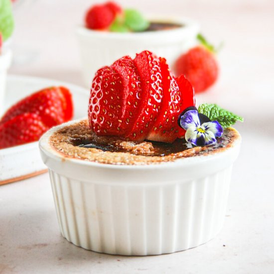 red velvet creme brulee