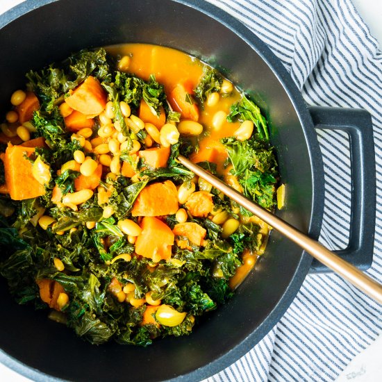 Spiced Kale & Bean Stew