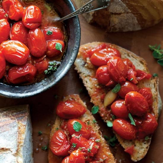 Amazing Tomato Confit With Herbs