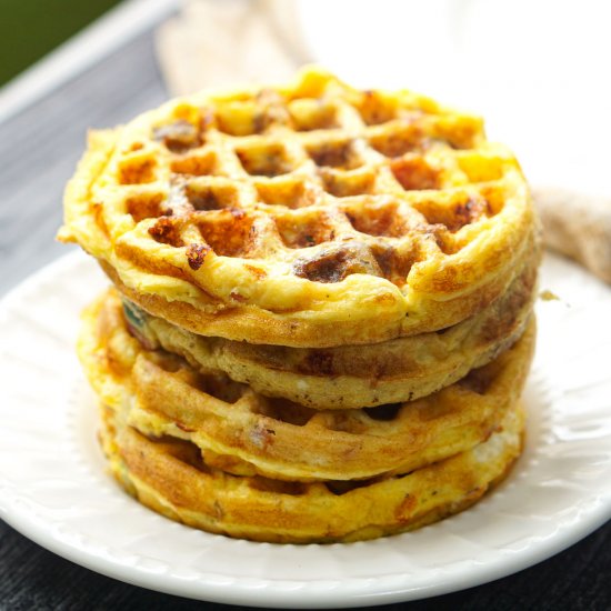 Easy Keto Omelet Waffles Recipe