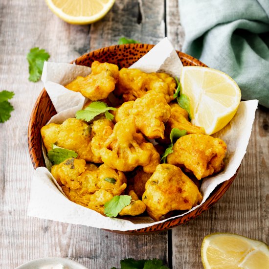 Homemade Cauliflower Pakoras