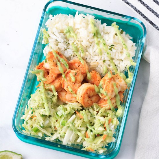 Shrimp Taco Lunch Bowl