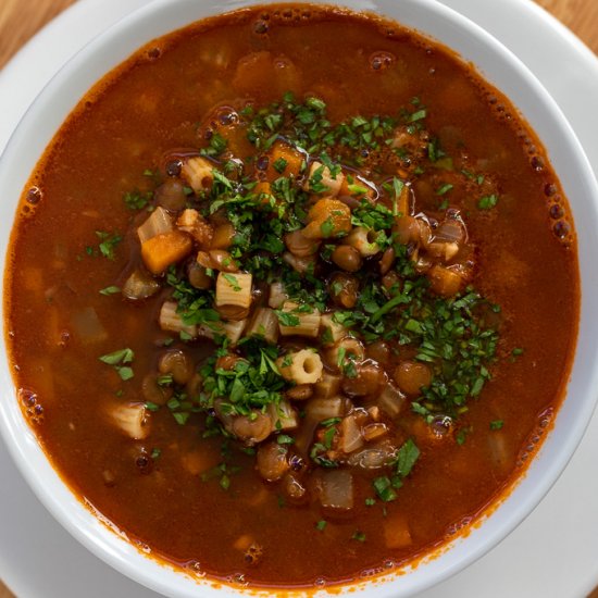 Mediterranean Lentil Soup