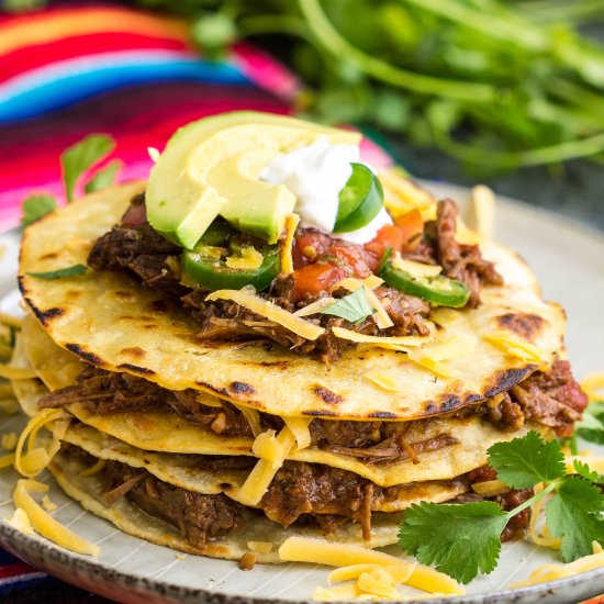 Beef Birria Stack