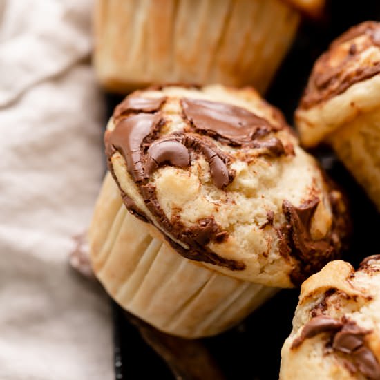 Banana Nutella Muffins