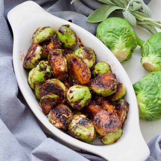 Asian Brussels Sprouts with Miso