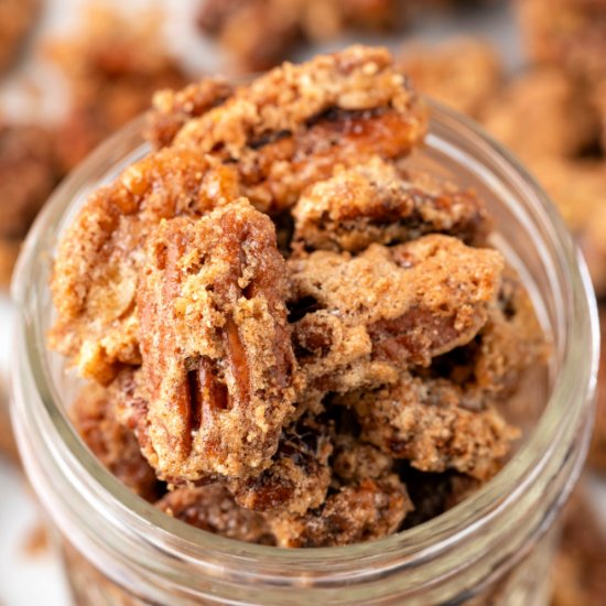 Air Fryer Candied Pecans