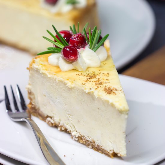 Eggnog Cheesecake