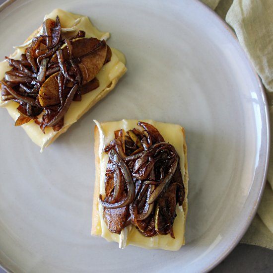 Open Face Brie Sandwiches