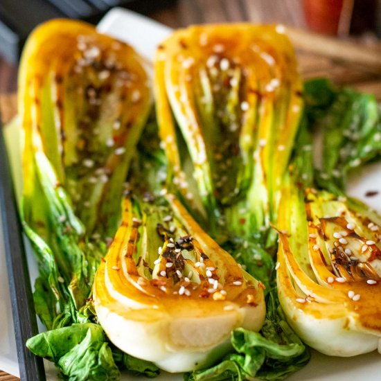 Grilled Pak Choi Side Dish