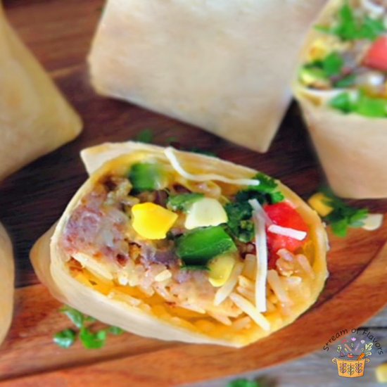 Ground Chicken Burritos