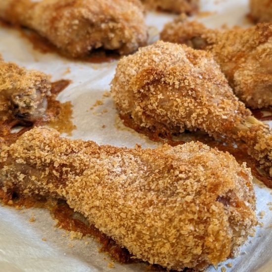 Oven Baked GF Crispy Chicken