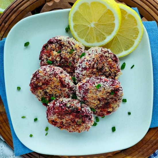 Baked Beetroot Cutlets (Patties)