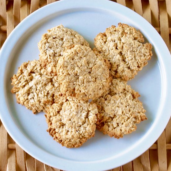 3-Ingredient Oatmeal Cookies