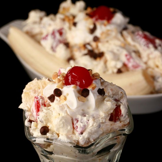 Banana Split Fluff Salad