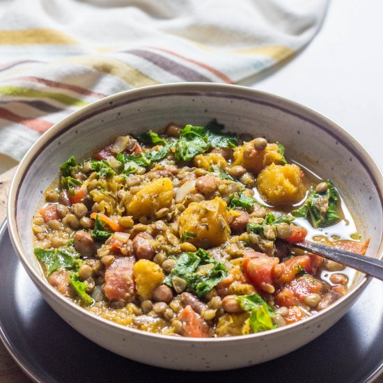 butternut squash lentil soup