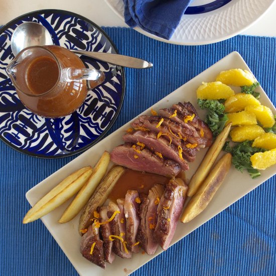 Duck Breast in Sour Orange Sauce