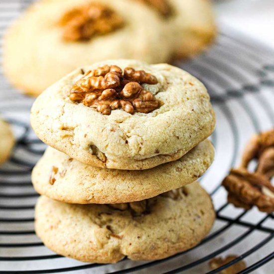 brown butter walnut cookies