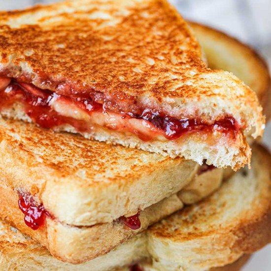 Peanut Butter Banana Jelly Sandwich