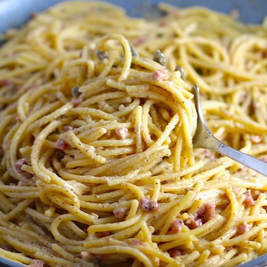 Pancetta, Parmesan, & Pepper Pasta