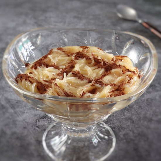 Portuguese vermicelli pudding