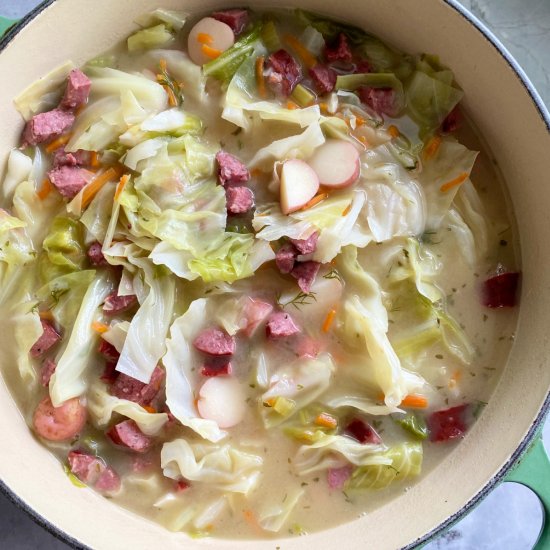 Cabbage and Sausage Soup